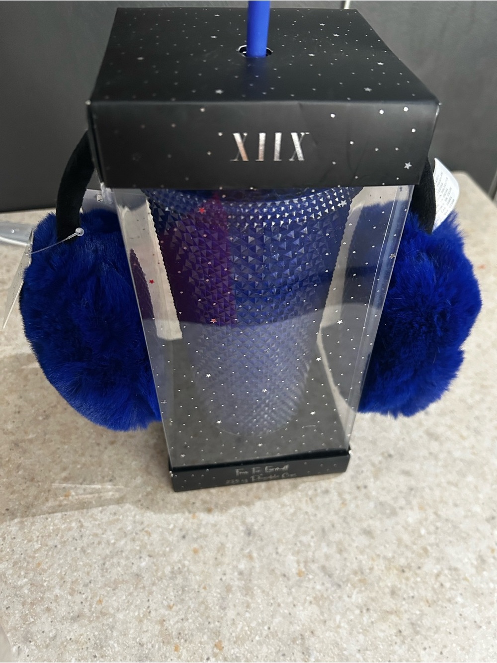 Collection XIIX Royal Blue Faux Fur Over-Earmuffs